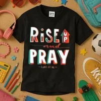 Rise And Pray Luke 22:16 Kids T-Shirt thumb 3