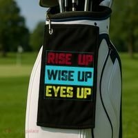Rise Up Wise Up Eyes Up Golf Towel thumb 2