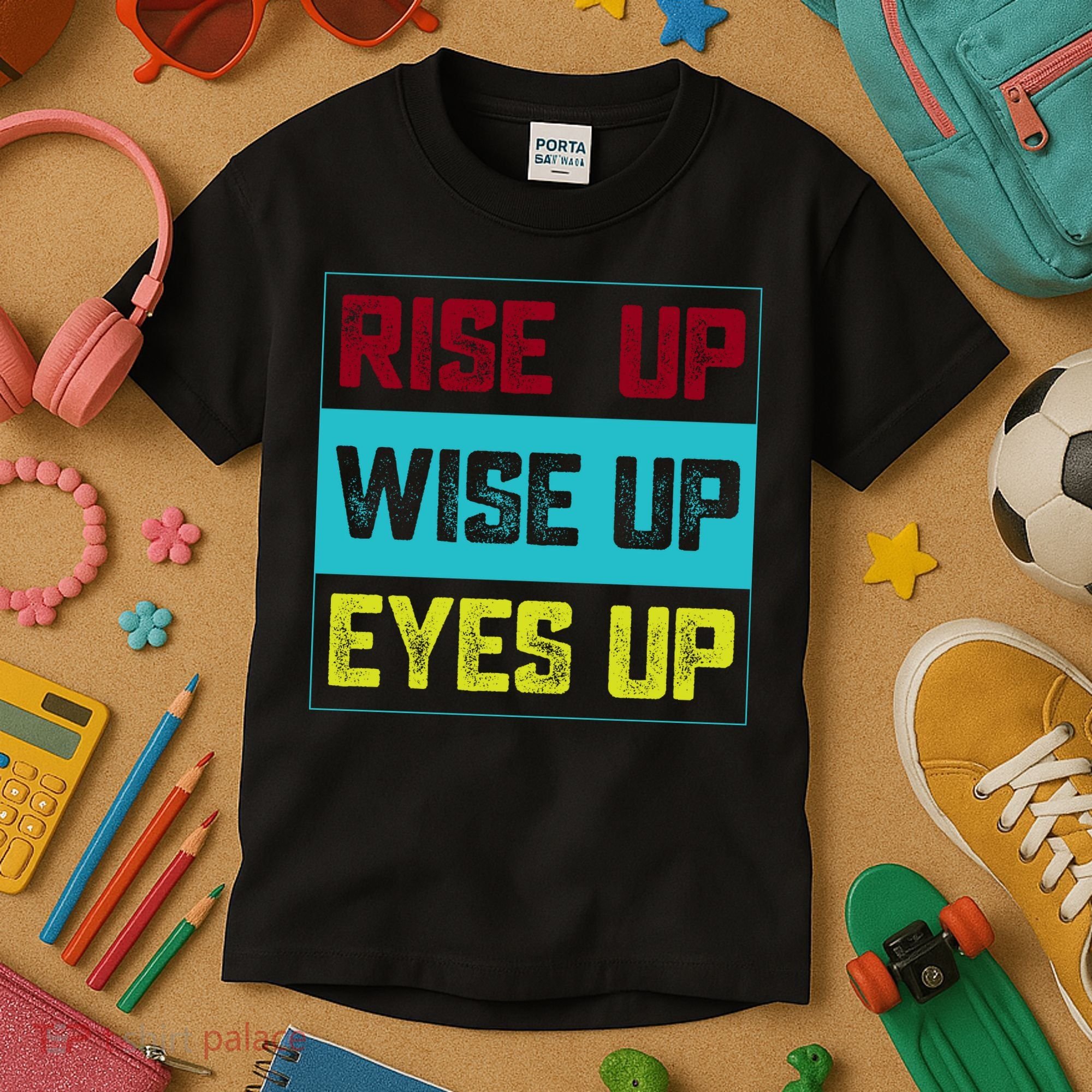 Rise Up Wise Up Eyes Up Kids T-Shirt