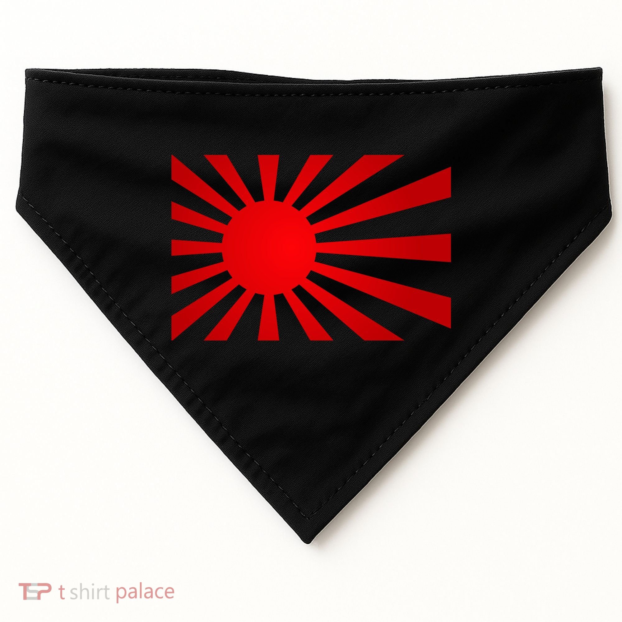 Rising Sun Flag Japan USA-Made Doggie Bandana