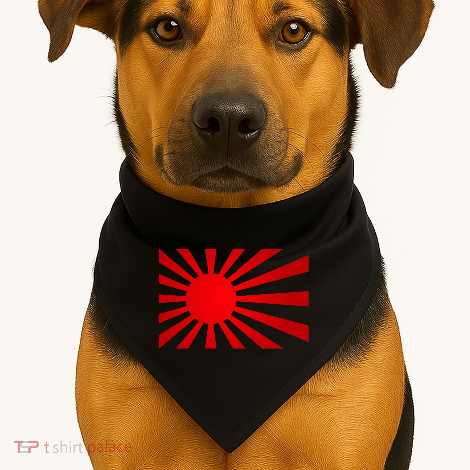 Rising Sun Flag Japan USA-Made Doggie Bandana