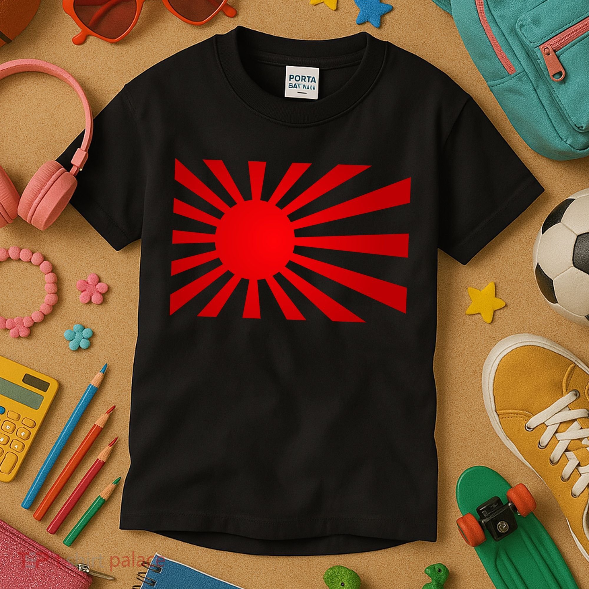 Rising Sun Flag Japan Kids T-Shirt