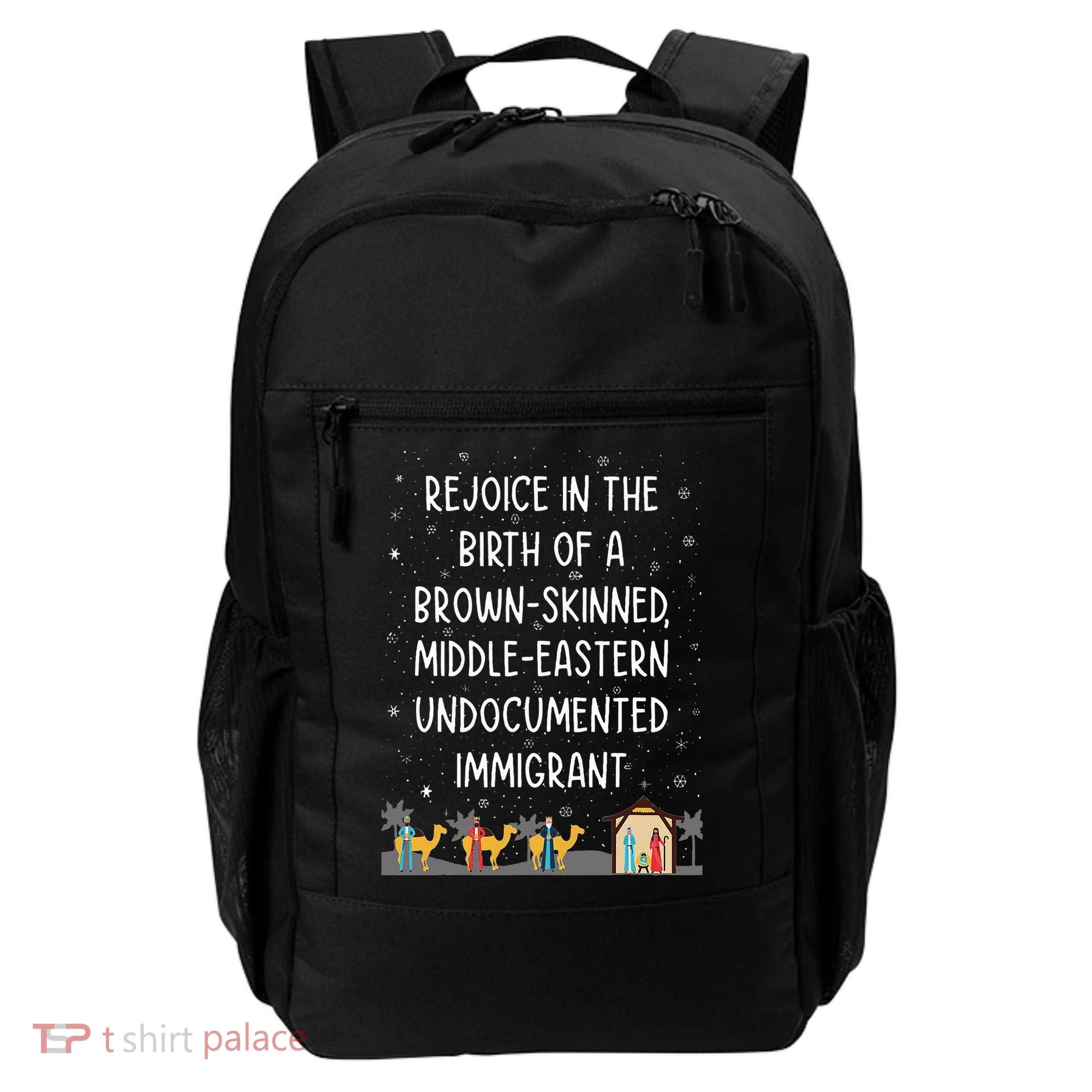 Rejoice In The Birth Of A Brown Skinned Middle Eastern Xmas  Backpack