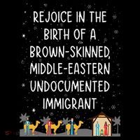 Rejoice In The Birth Of A Brown Skinned Middle Eastern Xmas  Coffee Mug thumb 5
