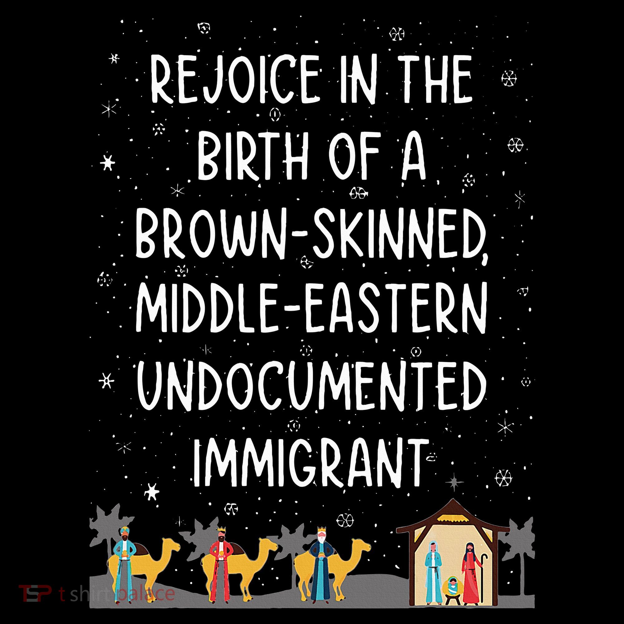 Rejoice In The Birth Of A Brown Skinned Middle Eastern Xmas  Coffee Mug