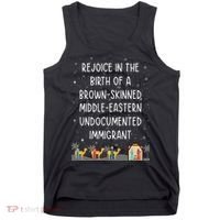 Rejoice In The Birth Of A Brown Skinned Middle Eastern Xmas  Tank Top thumb 0
