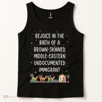 Rejoice In The Birth Of A Brown Skinned Middle Eastern Xmas  Tank Top thumb 2