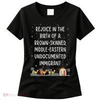 Rejoice In The Birth Of A Brown Skinned Middle Eastern Xmas  Women's T-Shirt thumb 0