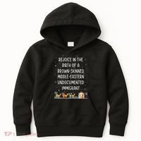 Rejoice In The Birth Of A Brown Skinned Middle Eastern Xmas  Kids Hoodie thumb 0