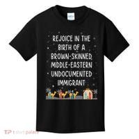 Rejoice In The Birth Of A Brown Skinned Middle Eastern Xmas  Kids T-Shirt thumb 0
