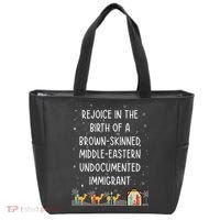 Rejoice In The Birth Of A Brown Skinned Middle Eastern Xmas  Tote Bag thumb 0