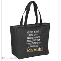 Rejoice In The Birth Of A Brown Skinned Middle Eastern Xmas  Tote Bag thumb 2