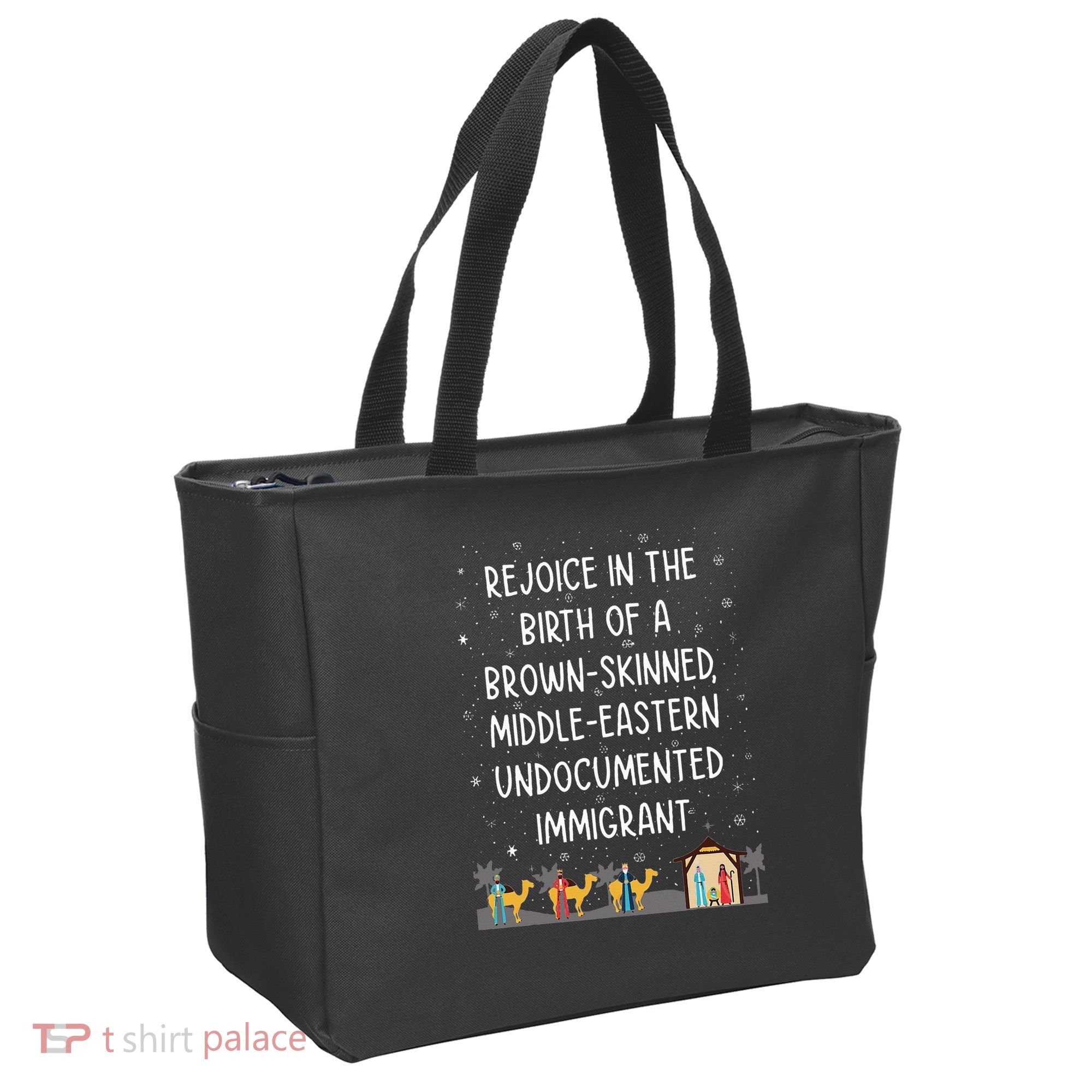 Rejoice In The Birth Of A Brown Skinned Middle Eastern Xmas  Tote Bag