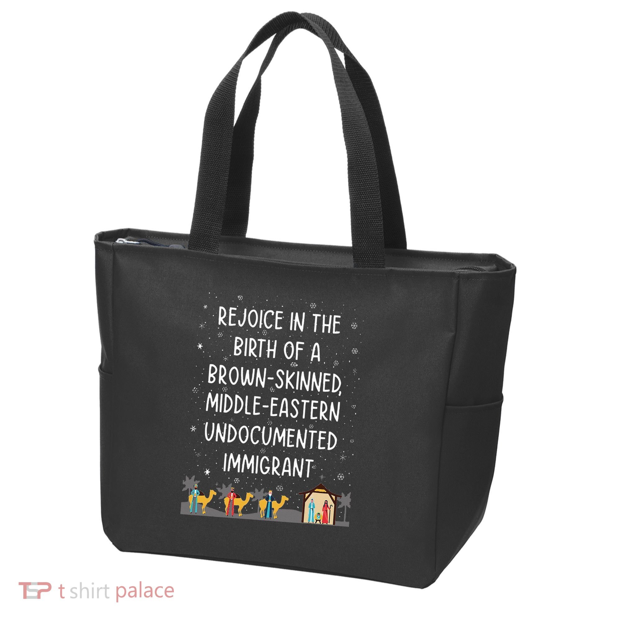 Rejoice In The Birth Of A Brown Skinned Middle Eastern Xmas  Tote Bag