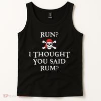 Run I Thought You Said Rum Funny Pirate Running Tank Top thumb 2