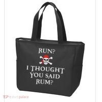 Run I Thought You Said Rum Funny Pirate Running Tote Bag thumb 3