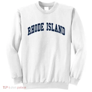 Rhode Island Throwback Design Classic Sweatshirt