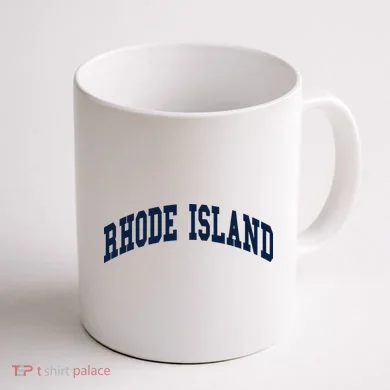 Rhode Island Throwback Design Classic Coffee Mug back