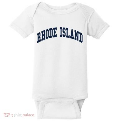 Rhode Island Throwback Design Classic Baby Bodysuit