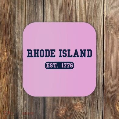 Rhode Island Throwback Design Classic Coaster