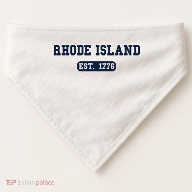 Rhode Island Throwback Design Classic USA-Made Doggie Bandana