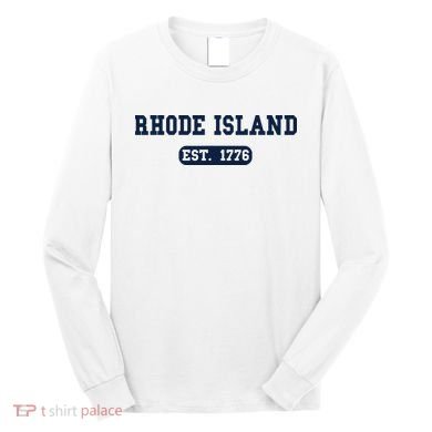 Rhode Island Throwback Design Classic Long Sleeve Shirt