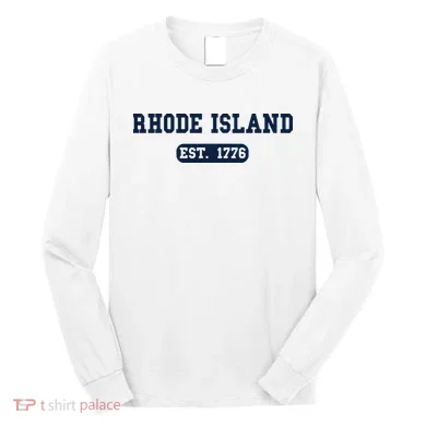 Rhode Island Throwback Design Classic Long Sleeve Shirt