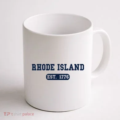 Rhode Island Throwback Design Classic Coffee Mug back