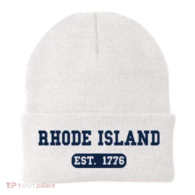 Rhode Island Throwback Design Classic Beanie