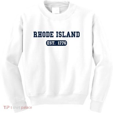 Rhode Island Throwback Design Classic Kids Sweatshirt
