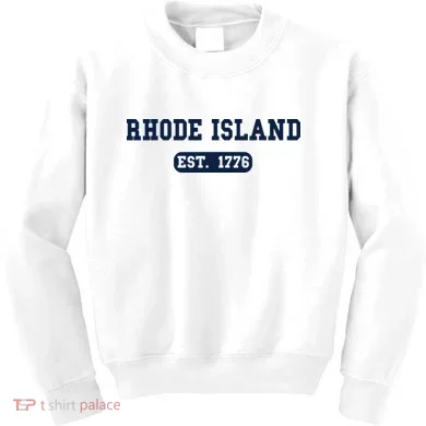 Rhode Island Throwback Design Classic Kids Sweatshirt