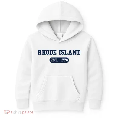 Rhode Island Throwback Design Classic Kids Hoodie