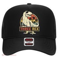 Roaring into Three Dinosaur Birthday Celebration Hat thumb 0