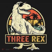 Roaring into Three Dinosaur Birthday Celebration Tote Bag thumb 4