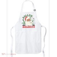 Rollin Into The Holidays Funny Marijuana Santa Apron thumb 0