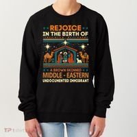 Rejoice In The Birth Of A Brown Skinned Middle Eastern Jesus Women's Sweatshirt thumb 0