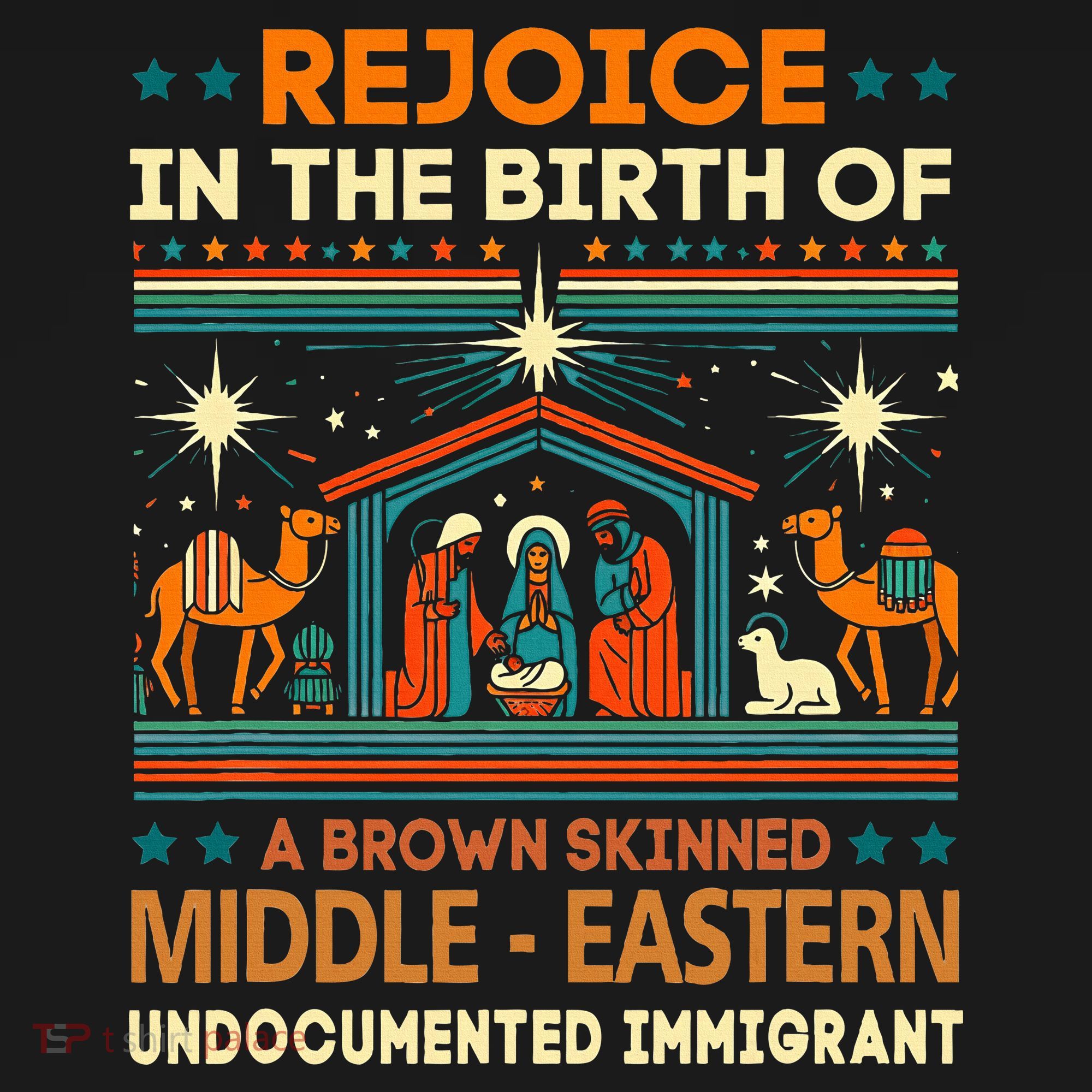 Rejoice In The Birth Of A Brown Skinned Middle Eastern Jesus Mousepad