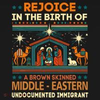 Rejoice In The Birth Of A Brown Skinned Middle Eastern Jesus Toddler Hoodie thumb 2