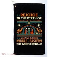 Rejoice In The Birth Of A Brown Skinned Middle Eastern Jesus Golf Towel thumb 0