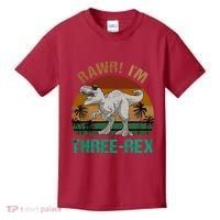 Rawr I'm Three Rex 3rd Birthday T-rex Dinosaur 3 Years Old Kids T-Shirt thumb 0
