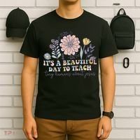 Retro I Teach Tiny Humans About Jesus Christian Teacher T-Shirt thumb 6