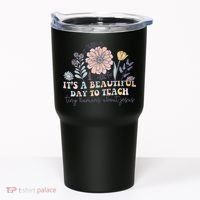 Retro I Teach Tiny Humans About Jesus Christian Teacher Tumbler thumb 0