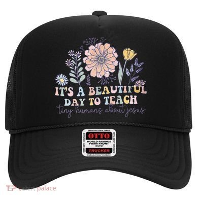 Retro I Teach Tiny Humans About Jesus Christian Teacher Hat