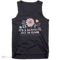 Retro I Teach Tiny Humans About Jesus Christian Teacher Tank Top thumb 0