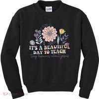 Retro I Teach Tiny Humans About Jesus Christian Teacher Kids Sweatshirt thumb 0