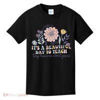 Retro I Teach Tiny Humans About Jesus Christian Teacher Kids T-Shirt thumb 0