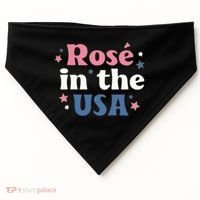 Rose In The USA 4th Of July USA-Made Doggie Bandana thumb 0