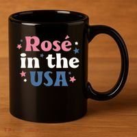 Rose In The USA 4th Of July 11oz C Handle Ceramic Mug thumb 3