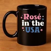 Rose In The USA 4th Of July 11oz C Handle Ceramic Mug thumb 4