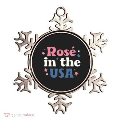 Rose In The USA 4th Of July Ornament